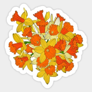 Daffodil Bouquet Sticker